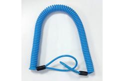 China High Tensile Hand Tool Lanyards Wire Coil Springs Lanyard With Clip supplier