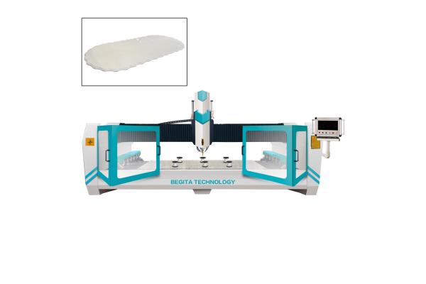 Professional Computer Numerical Control Stone Carving Machine Feed Height 350mm