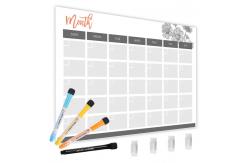 China Dry Erase Reusable Calendar Planner Sticky Monthly Planner SGS OEM supplier