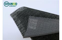 China Eco Friendly Woven Interlining Fabric PES Fusible Weft Insert Napping For Overcoat supplier