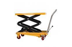 China 2000kgs Scissor Trolley Lift Manual Hydraulic Scissor Trolley Platform Table supplier
