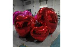 China Double Layer Reflective PVC Giant Inflatable Heart For Decoration supplier