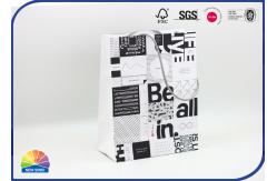 China Custom Print Paper Shopping Bags With Cotton Ropes For Clothes supplier