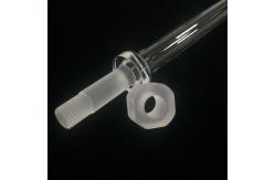 China Threaded Machining Quartz Glass Nuts And Tubes For High Temperature Environment supplier
