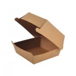Custom Biodegradable Kraft Burger Box Low MOQ Solution for Fast Food Packagin