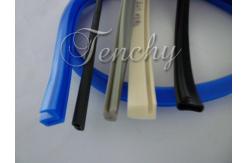 China Waterproof Flexible Silicone Seal Strip Dust Resistant , Shore 60A To 90A supplier