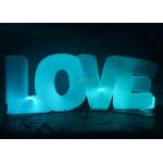 Wedding Inflatable Lighting Decoration Love Led Letter Balloon For Stage for sale
