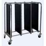 Handle Adjustable SS304 Frame 4 Wheels ESD Magazine Rack for sale
