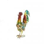 Metal Garden Cock Roosters Ornaments Crafts Decor For Courtyard Outdoor Statue for sale