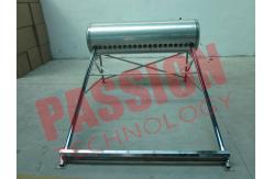 China Integrated Structure Vacuum Tube Solar Water Heater 300 Liter Aluminium Frame supplier