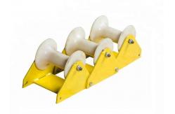 China Electrical Power Three Wheel Cable Roller Guide Roller With Nylon Wheel supplier