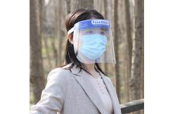 China Blue Elastic Band  Medical Protective Face Shield Pet Face Shield 22*32cm supplier