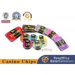800pcs Acrylic Baccarat Table RFID Casino Poker Chip Set Crystal Plastic ID Customizable for sale