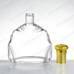 750ml 700ml 500ml Classic Transparent Rum Whiskey Pine Spirits in Irregular Frame Bottles