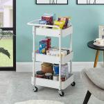 Bathroom Organizer Universal Wheel Metal Rolling Storage Cart For Kitchen for sale