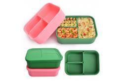 China Shatterproof Harmless Silicone Lunch Containers , Microwaveable Silicone Storage Box supplier