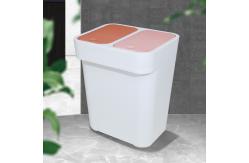 China Office Kitchen Rectangular Garbage Can With Lid Top Press Cover supplier