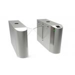 Metro / Stadium Fingerprint Scanner Stainless Steel Turnstile With Alarm Photocell for sale