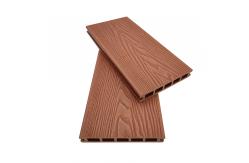 China Garden Non Slip Composite Decking Tiles WPC Walnut Wood Plastic 3D Embossed supplier