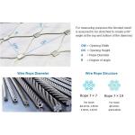Metal 4.0mm 7x19 316L Ferrule Rope Mesh for sale