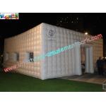 White Cube Inflatable Party Tent , Inflatable Buildings For Exhibition for sale