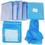 Sterile Surgical Gown Set With Surgical Gown Gauze Surgical Drape Mask Cap Wrap for sale