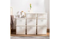 China Tall And Short OEM Stacking Storage Bins On Wheels Pp supplier
