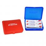 Mini Pocket Organizer First Aid Kit Storage Box Label Small Red Blue 10.5x9.3x3cm for sale