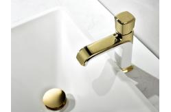 China Zinc Alloy Single Handle Electroplate Wash Basin Tap supplier