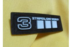 China Custom Geographical 3D Metal Soft Silicone Rubber PVC Patches For Jacket supplier