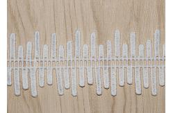 China 4cm Embroidered Guipure Lace Trims Azo Free DTM For Bridal Dress Ribbon supplier