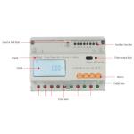 Class 0.5 80A Three Phase Four Wire Din Rail Energy Meter  3200 imp/kWH for sale