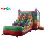 0.5mm PVC Inflatable Unicorn Bounce House Kids Bouncy Castle Jumping Slide Moon for sale