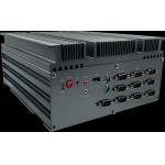 IPC 4 Fanless Box PC MIS-6606 Aluminium Fanless Embedded Box PCIE Extension for sale