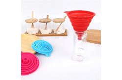 China FDA Approved Mini Silicone Collapsible Funnel for oil Liquid Transfer supplier