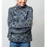 WOMEN'S 30% WOOL/70% ACRYLIC SPACE DYED KNITTED SWEATER for sale