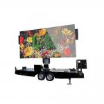 High Contrast LED Screen Display Hydraulic Mast Trailer For Outdoor Advertising for sale