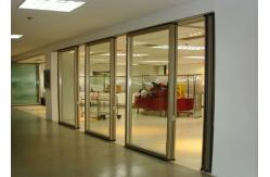 China Office Folding Glass Block Partition Walls 680 / 1230 Width 2000 / 4500 Height supplier