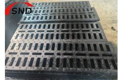 China Single EN124 Standard Cast Iron Gully Grate Painting Surface Square Shape supplier