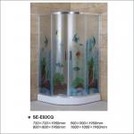 6mm Colorful Tempered Glass Shower Enclosure Room for Hotel / Home Bathroom for sale