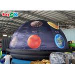Customized Printed Inflatable Planetarium Black Projection Dome Tent For Science Display