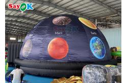 China Customized Printed Inflatable Planetarium Black Projection Dome Tent For Science Display supplier