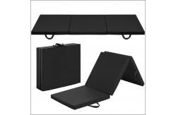China Carrying Handles Tri - Fold Thick Exercise Mat For Tumbling MMA Martial Arts supplier
