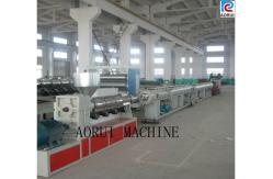 China PE / PP / PERT Plastic Pipe Extrusion Line , Single Screw Water Pipe Extrusion Machinery supplier