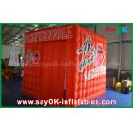 Inflatable Party Tent Custom Red Event Decoration Inflatable Lighting Photo Booth Tent For Rental for sale