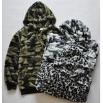 Casual Womens / Mens Oversized Pullover Hoodie Camouflage / Leopard Printed for sale
