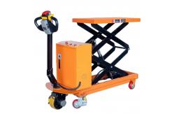 China Self Propelled All Electric Hydraulic Scissor Lift Cart for Warehouse Handling supplier