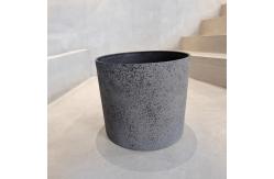 China Round Recycled Plastic Planters Lightweight for Planting Seedling supplier