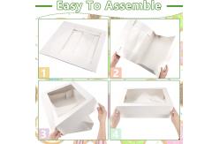 China Paperboard Window Bakery Box Rectangle Cake Cardboard Treat Box With Window Baker supplier
