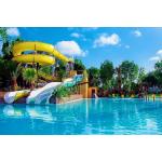 Aqua Water Park Playground Equipment Water Play Fiberglass Slide Set for sale